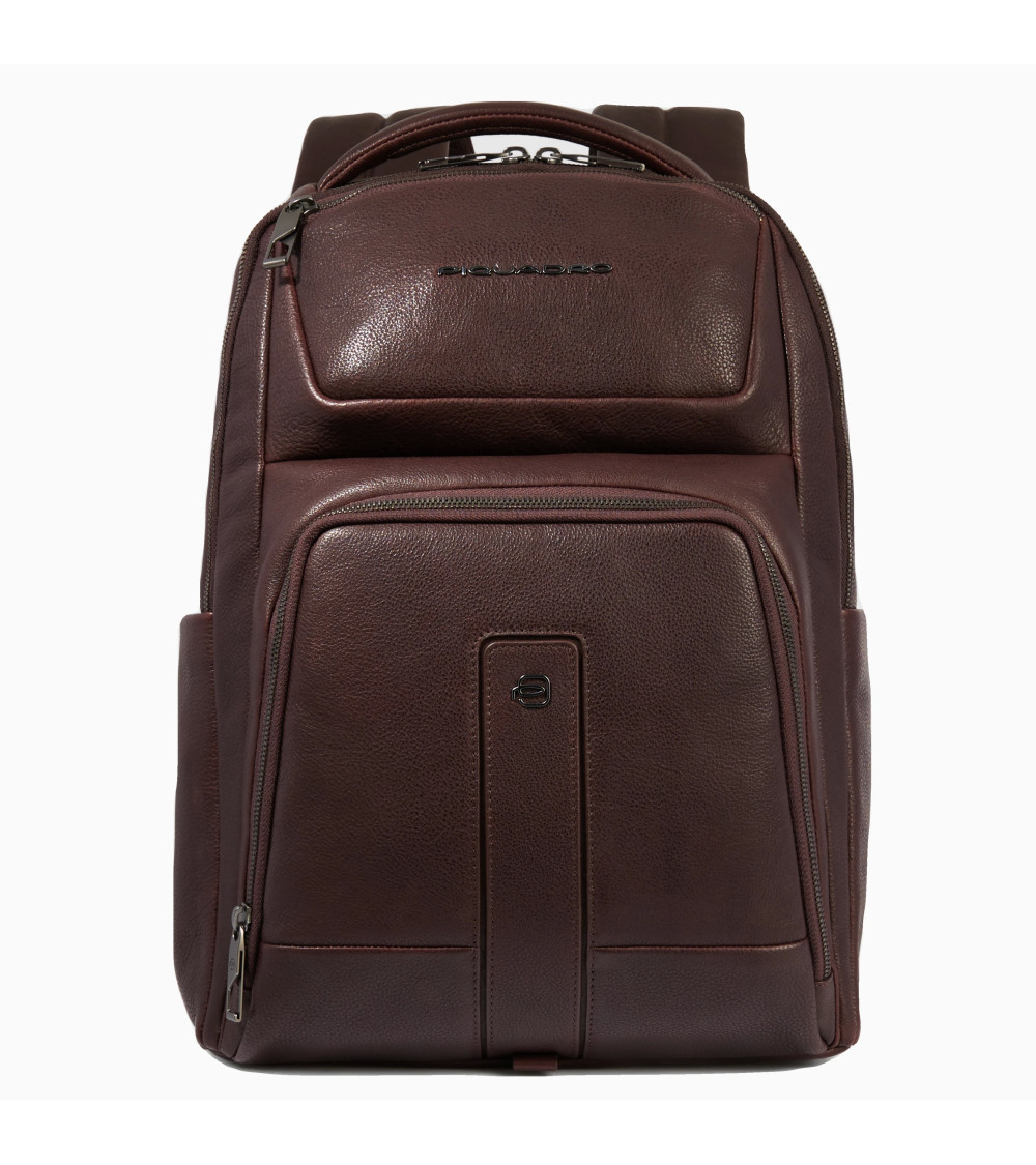 Piquadro: Zaino Pelle 2 Compartimenti, 14''